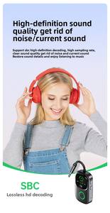 Adaptateur sans fil double mode 2-<span class=keywords><strong>en</strong></span>-1 BT 5.4 dédié, récepteur et émetteur audio pour voiture, maison, <span class=keywords><strong>avion</strong></span>, télévision - Product Image 2