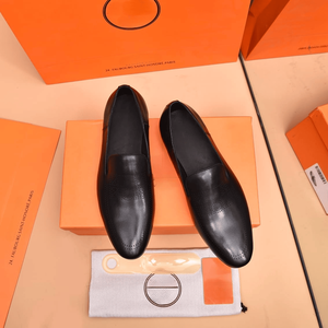 Zapatos Oxford de Cuero Vacuno Espumado de Grano Completo, Entresuela de Goma/Látex, Suela de Goma y Forro de Tela, para Todas las Estaciones - Product Image 2