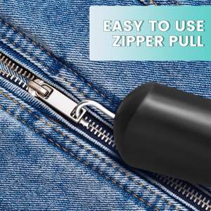 أداة مساعدة لارتداء الملابس بخطاف للزر والسحاب، مقبض مانع للانزلاق، مريحة الاستخدام، مصنوعة من البلاستيك ABS، بطول 7.5 بوصة، مناسبة لكبار السن وذوي الاحتياجات الخاصة، لون أسود - Product Image 3