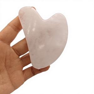 Rouleau de massage guasha en cristal blanc avec logo personnalisé masseur de visage avec boîte rouleau guasha en cristal blanc de haute qualité - Product Image 2