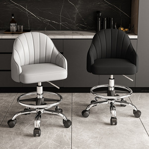 Tabouret de salon de coiffure avec dossier, tabouret pivotant à roulettes pour salon de beauté, chaise de salon de beauté pour traitement esthétique - Product Image 3