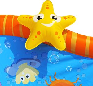 Tapis aquatique en PVC sur le thème de l'océan avec design d'animaux marins pour les enfants, jeux d'eau d'été dans la cour, 58x42 pouces - Product Image 4