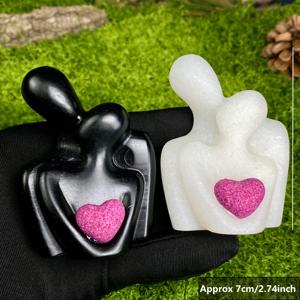 Statuetta in Cristallo <span class=keywords><strong>di</strong></span> Coppia Abbracciata 7cm, Decorazione Amore Eterno, Pietra Curativa Reiki, Regalo Romantico per San Valentino - Product Image 2