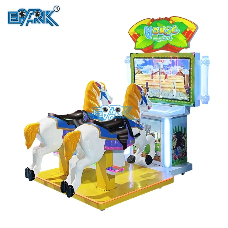 Eppark mesin Game balap kuda anak, mesin permainan dioperasikan koin untuk anak-anak