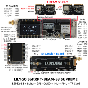 LILYGO T-BeamSUPREME <span class=keywords><strong>ESP32</strong></span>-S3 <span class=keywords><strong>LoRa</strong></span> scheda di sviluppo con SX1262 868/915MHz U-blox L76K GPS WiFi Bluetooth modulo OLED da 1.3 pollici - Product Image 5