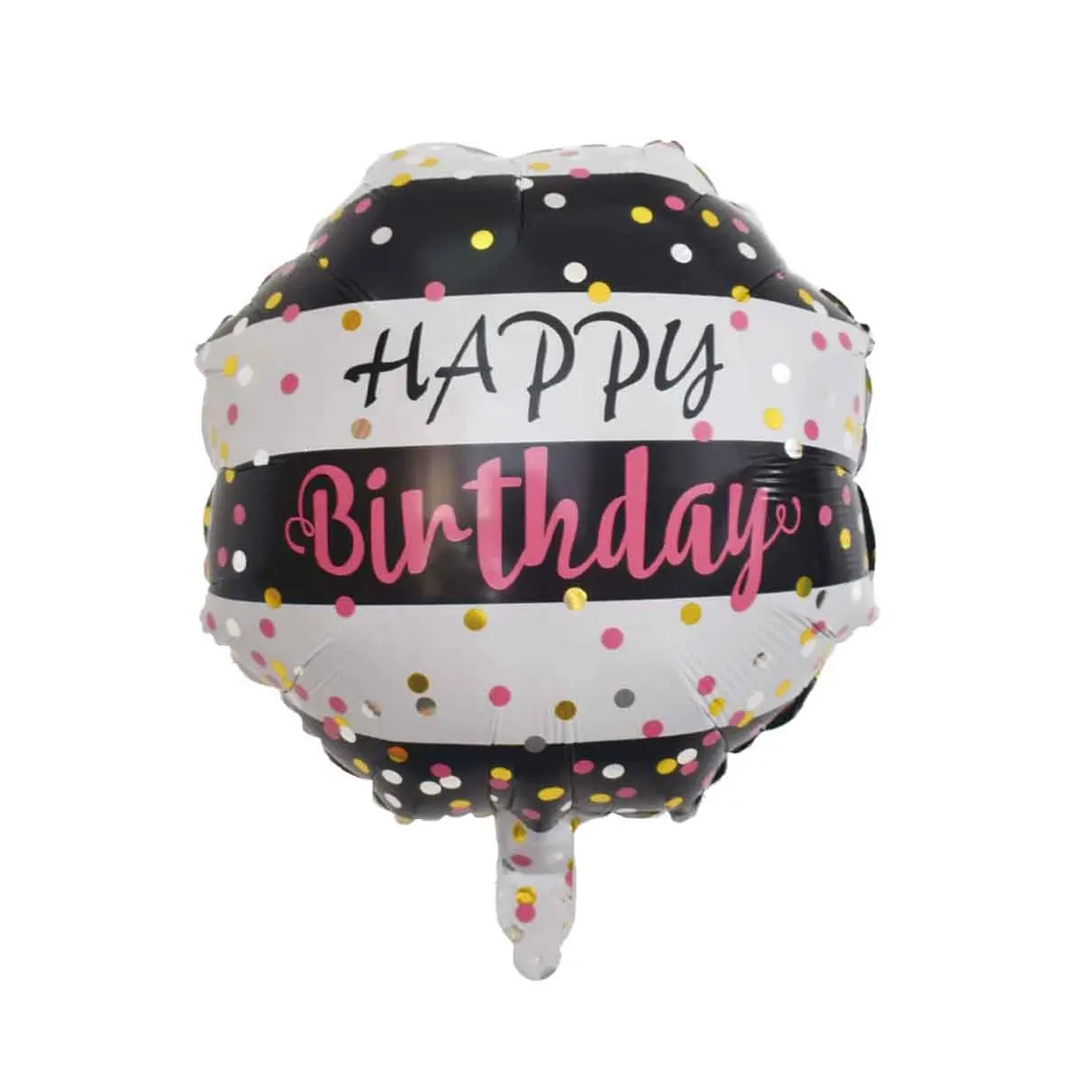 18inch octangle shape globo happy birthday foil balloons for decoration