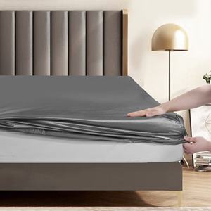 Il Set di biancheria da letto di lusso Queen Size 6 pezzi in raso di seta include federa e copripiumino - Product Image 2