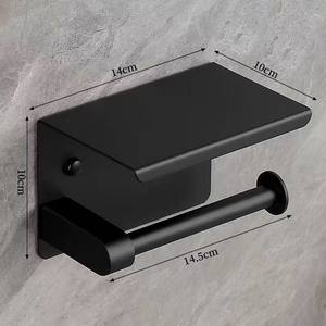 <span class=keywords><strong>Portarotolo</strong></span> <span class=keywords><strong>da</strong></span> Parete Autoadesivo con Mensola, <span class=keywords><strong>Portarotolo</strong></span> in Acciaio Inossidabile - Product Image 3