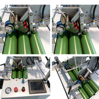 Aplicador de Cinta Doble con Alimentación Automática para la Fabricación de Bolsas de Papel