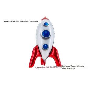 2022สินค้าใหม่ลูกโป่งจรวดอลูมิเนียมฟอยล์4D ขนาด22นิ้วสำหรับงานแต่งงานวันเกิดและของตกแต่งเทศกาล - Product Image 2