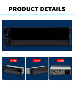 Autoradio multimédia 1 Din 6,28 pouces avec CarPlay sans fil, Android Auto, lecteur MP5, FM, USB, AUX-IN, autoradio - Product Image 2