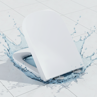 Dernier modèle de couvercle de siège de toilette Roca, couvercle de siège de toilette personnalisé UF, forme carrée pour WC Roca Gap