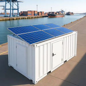 Ruang Pendingin Bergerak Tenaga Surya 20ft untuk Penyimpanan Makanan Laut, Daging, dan Sayuran Chambre Froide Solaire Cuarto Frio CE - Product Image 1