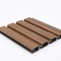 Panneau mural extérieur en co-extrusion ASA, résistant aux intempéries, revêtement extérieur en WPC, protection UV, panneaux muraux en bois-plastique pour cour arrière