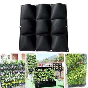 <span class=keywords><strong>Sac</strong></span> de <span class=keywords><strong>plantation</strong></span> mural Offre Spéciale suspendu Maison <span class=keywords><strong>balcon</strong></span> jardin Poches verticales intérieures en feutre vert Sacs de culture - Product Image 4