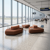 Muebles para Contratos Comerciales, Combinación de Colores Opcional, Sofá Modular, Sofá para Sala de Espera de Aeropuerto, Centro de Ventas, Recepción