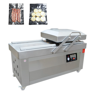 Machine d'emballage sous vide à double chambre entièrement en acier inoxydable 304 avec option de remplissage de gaz et pompe à vide commerciale - Product Image 1
