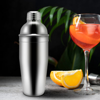 Set d'outils de bar en acier inoxydable avec kit de barman Cuillère à mélanger Margarita Drink Jigger 25 oz Muddler