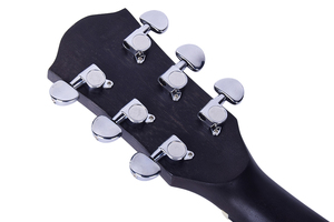 Guitare acoustique électrique de 40 pouces, couleur noire mate, finition en épicéa, avec égaliseur EQ-KLT-17A et accordeur, vente en gros - Product Image 3