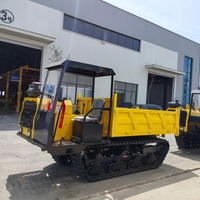 Véhicule de transport sur chenilles hydraulique à 5 tonnes avec chenilles en caoutchouc pour routes boueuses, marécages, neiges et pentes raides