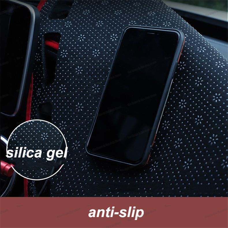 Couverture Tableau Bord pour Mercedes pour Benz pour Vito III W447 2015 – 2020 Couverture Tableau De Bord De Voiture Pare-Soleil Tapis Protection (Color : Noir, Taille : LHD