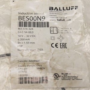 Capteur inductif PLC BES 516-324-E4-C-SWBR4-00,3 PNP NO 10-30VDC 1,5 mm avec garantie - Product Image 2