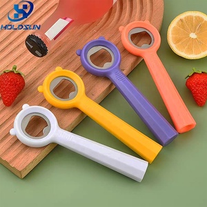 Tùy chỉnh màu sắc của nhãn hiệu xách tay gấu Thiết kế kim loại bia chai Opener với nonslip nhựa xử lý cho dễ dàng mở - Product Image 1