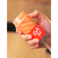 Tubo de Plástico PET/PP Ecológico Personalizado con Logotipo, Moderno, para Sushi, Postres, Tiramisú, con Tapa