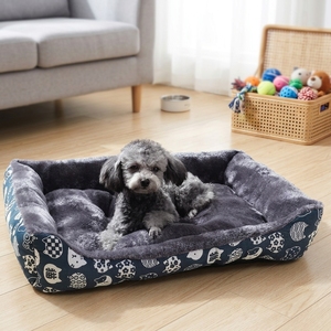 Lit pour chien de luxe écologique XL toutes saisons, canapé, tapis, niche, nid de sommeil pour chiot de couleur bonbon - Product Image 5