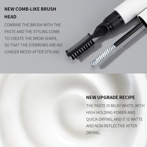 Gel à <span class=keywords><strong>sourcils</strong></span> végétalien waterproof sans logo, avec brosse intégrée pour modeler et fixer, pour un look naturel et durable, effet <span class=keywords><strong>sourcils</strong></span> sauvages - Product Image 4