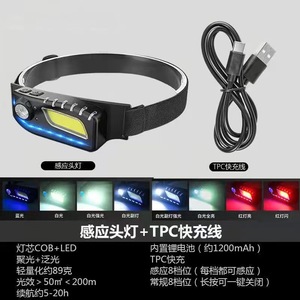 Linterna Frontal Xinster Recargable por USB con Sensor LED de 8 Niveles - Product Image 5