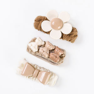 शराबी फूल प्यारा बच्चों Scrunchy बाल संबंधों रस्सी सेट स्टार बच्चों लड़कियों सामान लचीला हेयर रबर बैंड - Product Image 3