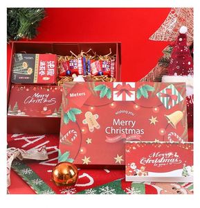Promotion Custom Size Logo Paper Cardboard Exquisite Folding Box Gift Boxes Christmas Decoration Foldable Gift Packaging Box - Product Image 6