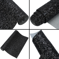 Cuir artificiel PU épais résistant à l'abrasion avec paillettes pour coque de téléphone DIY et accessoires pour cheveux 16013