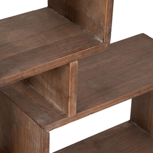 Étagère murale en bois à plusieurs niveaux pour la maison, organisateur de rangement suspendu pour salon, chambre, bureau, entrée - Product Image 6