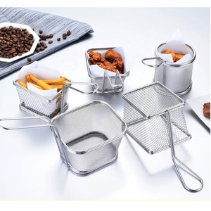 2025 New Hot Sale Stainless Steel 304 Table Service Wire Mesh Basket <strong>Kitchen</strong> Tools Cafe Table Ware Fried Food Basket <strong>Net</strong> - Product Image 2