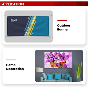 Nhà Máy Giá rộng định dạng phun trắng bông vải cuộn cho bức tranh biểu ngữ - Product Image 4