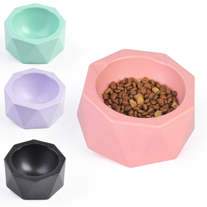 Cuenco de cerámica multiangular para mascotas, Bol de Estrellas Múltiples, suministros para mascotas - Product Image 1