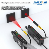 Sensor Amplificador de Fibra Óptica para Detección de Posicionamiento y Presencia, Pantalla Digital Dual, Haz Pasante y Reflexión Difusa, China