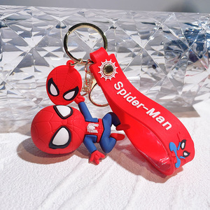 Llavero Promocional de Spider-Man de Marvel, Adorable y Divertido, para Bolsos, Coches, Decoración, Llavero de Goma Suave - Product Image 5