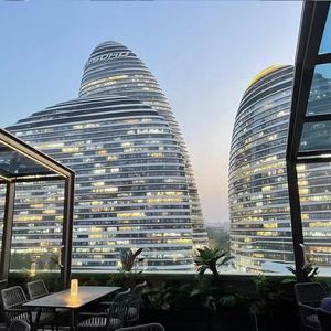 Véranda commerciale en aluminium avec toit en verre rétractable pour <span class=keywords><strong>4</strong></span> <span class=keywords><strong>saisons</strong></span>-pour villas, hôtels ou parcs avec application de <span class=keywords><strong>solarium</strong></span> - Product Image 3