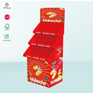 Espositore in <span class=keywords><strong>Cartone</strong></span> Ondulato Promozionale, Scaffale Espositivo in Carta per Supermercato, Stand Impilabile PDQ per Giocattoli Auto per Bambini - Product Image 1