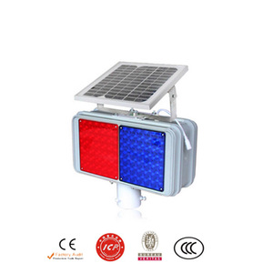 Luz Intermitente Solar para Tráfico HK-JB202, LED Rojo y Azul, Montaje en Poste, IP65, Marco de PC - Product Image 4