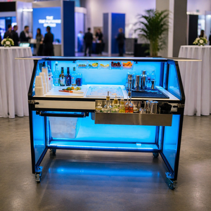 Barra Plegable Personalizable, Mueble de Barra Curva Plegable con Luces y Logotipo en Venta - Product Image 5