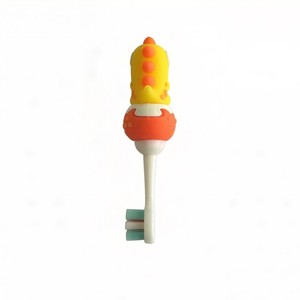 Brosse à dents pour enfants, motif dessin animé, poils extra doux, avec étui portable, produit d'hygiène buccale pour enfants, pour la maison et les voyages, brosse à dents souple - Product Image 4