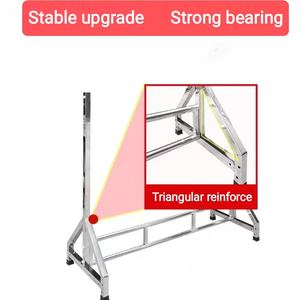Roestvrijstalen Accessoires Display Rek Vlees Opknoping Rack Frame <span class=keywords><strong>Trolley</strong></span> Kar Metalen Droge Goederen Displayrek - Product Image 4