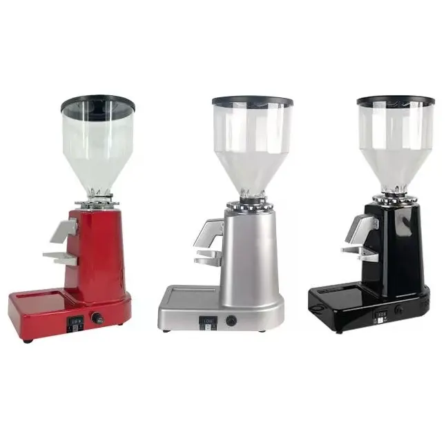 プロの商業コーヒーグラインダーフラットバリ工業用カフェミル電気エスプレッソコーヒー豆グラインダー