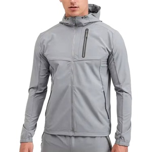 Chaqueta Cortavientos Impermeable de Nailon con Diseño de Logotipo Personalizado para Hombre, Chaqueta Deportiva de Exterior para Correr - Product Image 2