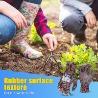 Gants de jardin LQS à revêtement PU, très vendus, bonne adhérence, respirants, gants de travail de sécurité pour la plantation, pour femmes