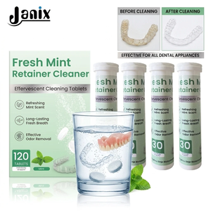 Tabletas Limpiadoras de Dentaduras Postizas de Marca Privada al por Mayor, Empaque Personalizado OEM, <span class=keywords><strong>Precio</strong></span> de Fábrica - Product Image 1